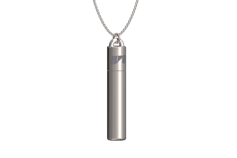 Silver Lube Vial Necklace