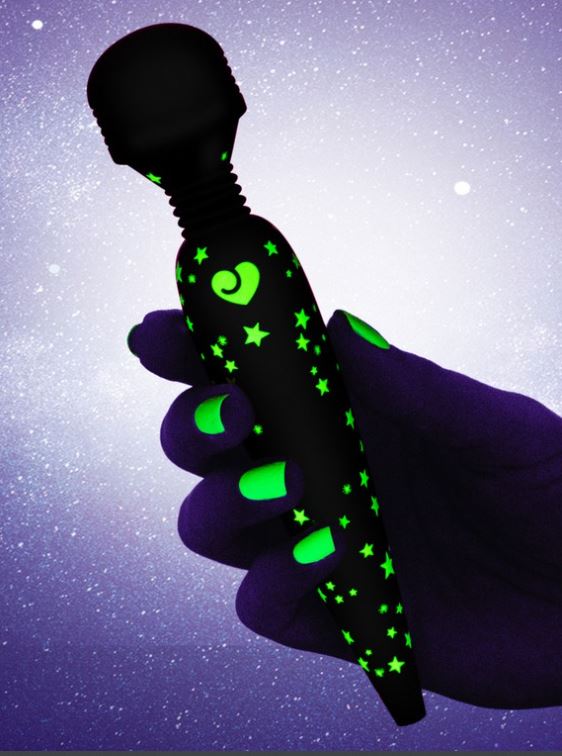 Luxusní mini masážní wand vibrátor svítící ve tmě